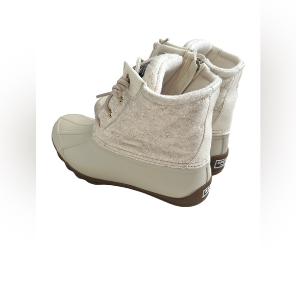 NEW Women’s Sperry Syren Gulf Wool Quilt Ivory Boots SZ 8.5 - Picture 3 of 10